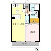クレール嶋 Aの間取り画像