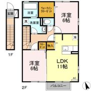 サンライズコーポ Aの間取り画像