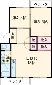 コーポダイシンの間取り画像