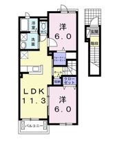 コリーナ木田余Ⅱの間取り画像