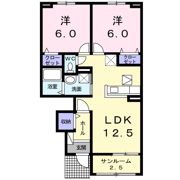 フローラルトラスト Aの間取り画像