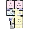 フローラルトラスト Aの間取り画像