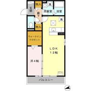 クレール市川の間取り画像