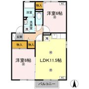 サンライズ21th B棟の間取り画像