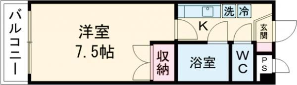 サクセス黒髪の間取り画像