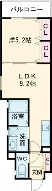 クリエオーレ藤阪中町Ⅰの間取り画像
