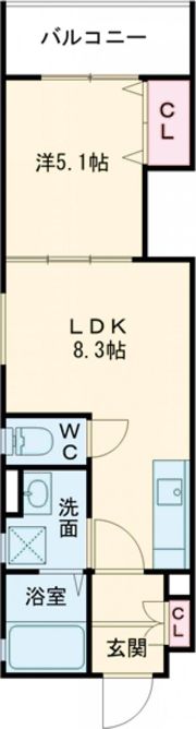 クリエオーレ藤阪中町Ⅱの間取り画像