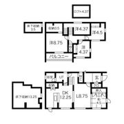 横倉新田蔵のある家の間取り画像
