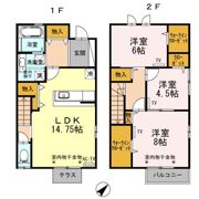 ルース ウィークス Aの間取り画像