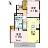 メゾン・ド・ボヌール Bの間取り画像