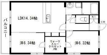 デラパーチェの間取り画像