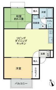 フォブールDMC・Bの間取り画像