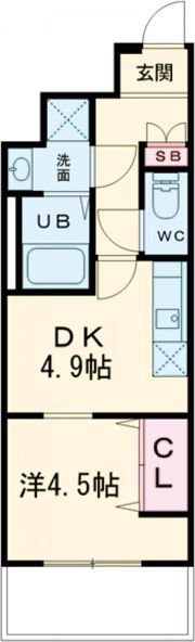 GARDENIA高井田（ガルデニア）の間取り画像
