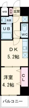 GARDENIA高井田（ガルデニア）の間取り画像