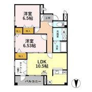 メゾンシャルムの間取り画像
