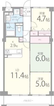 ソシア甲陽の間取り画像