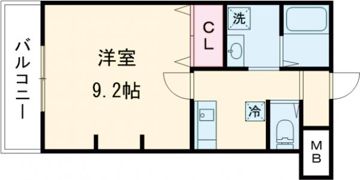九間町ジーイー・トワの間取り画像