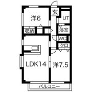 サンピュアPeach Townの間取り画像