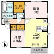 リバレイン Ⅰの間取り画像