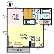 カザ オリーブ WESTの間取り画像