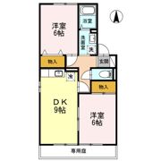 リトルバード津高 B棟の間取り画像