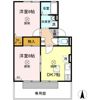 カンフォタブルライフ B棟の間取り画像
