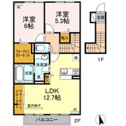 アルファ B棟の間取り画像