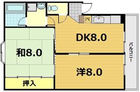 コーポラス桃山の間取り画像