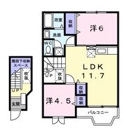 パルトネールF2の間取り画像