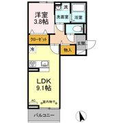 ボヌール Hの間取り画像
