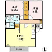 ロイヤルガーデン Cの間取り画像