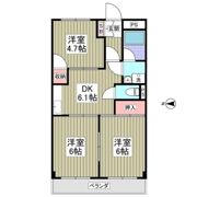 ニューオカダパールマンションの間取り画像