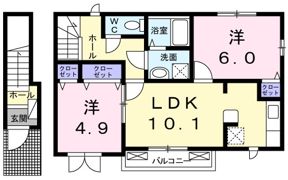 優美Ⅱの間取り画像
