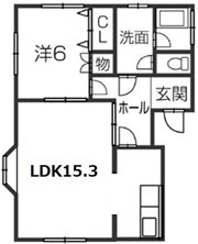 クレシェンテⅡの間取り画像