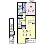 レーヴ ルフレの間取り画像