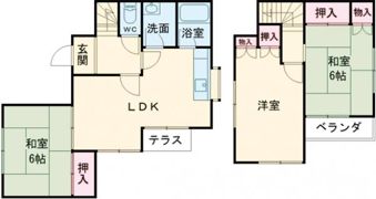 今井貸家の間取り画像