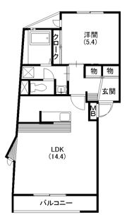 マーサ和地山の間取り画像