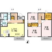 アンジュ A棟の間取り画像