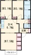 エスペランサ今市の間取り画像