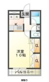 アゼリア浜田 Aの間取り画像