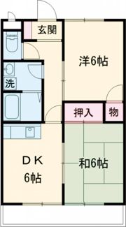 ハイツ秋定の間取り画像