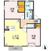 フレンドOSD Cの間取り画像