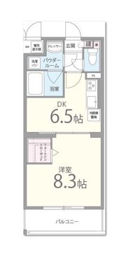 ラ フィーヌ フジの間取り画像