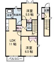 ノースヴェレッジⅤ C棟の間取り画像