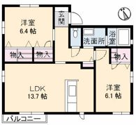 メゾンYK B棟の間取り画像