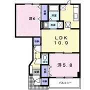 アエラⅡB棟の間取り画像
