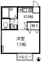 パルフラットの間取り画像