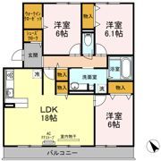 セジュール ハル Bの間取り画像