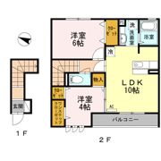 T．S．COURTⅡⅢ Ⅱの間取り画像