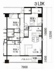スカイマンション Fの間取り画像